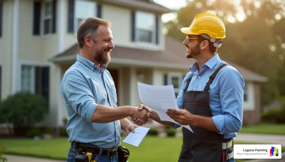 licensed and insured - exterior house painting contractors