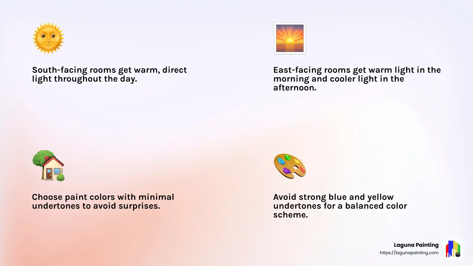 Choosing the right paint color - new construction interior paint colors infographic 4_facts_emoji_light-gradient