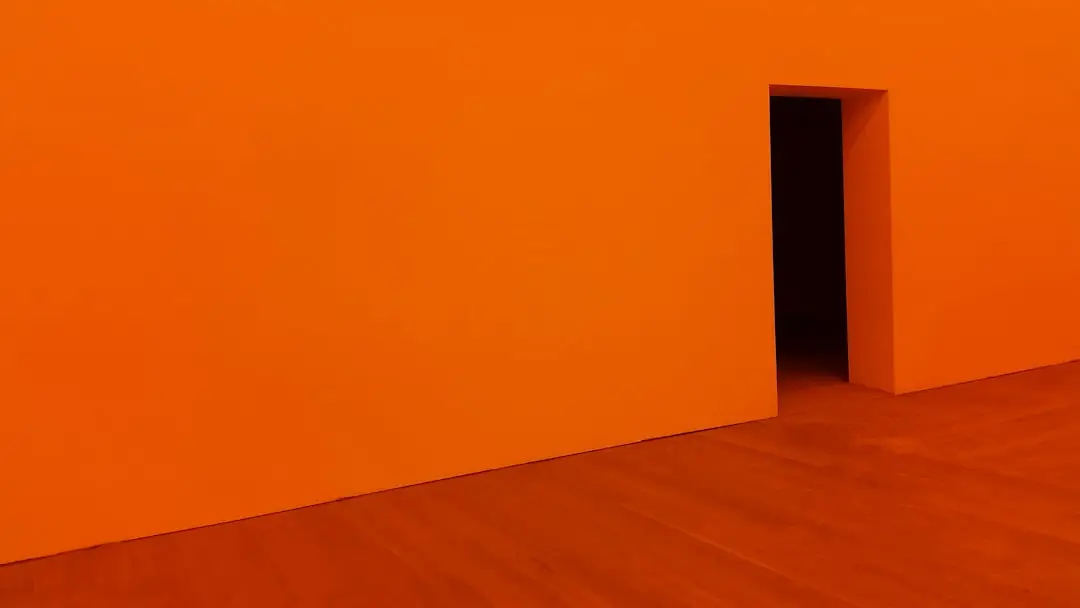 Orange Room - house painting orange